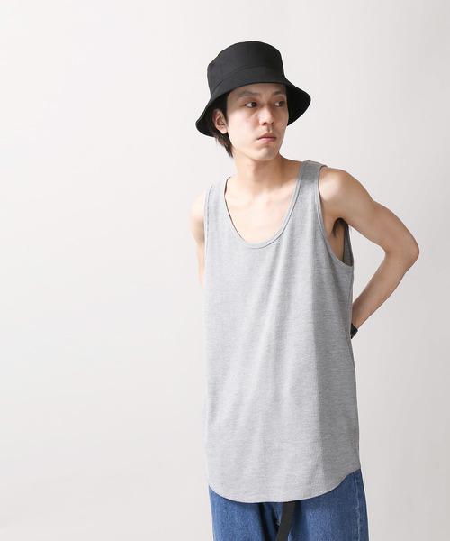 WEGO（ウィゴー）の「WEGO/吸水速乾ワッフルロングタンクトップ（タンクトップ・メンズ・ホワイト/ブラック/杢グレー/ホワイト系その他5・SMALL/MEDIUM/LARGE）」の15枚目の写真