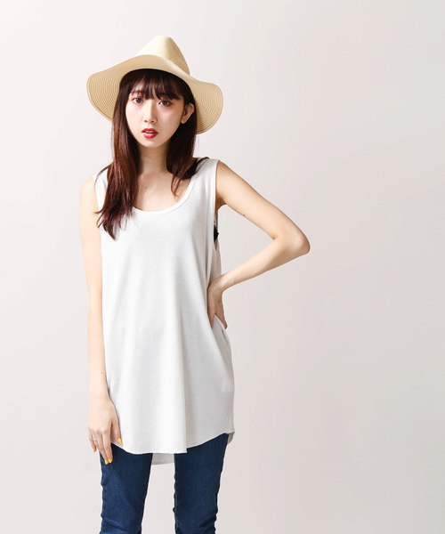 WEGO（ウィゴー）の「WEGO/吸水速乾ワッフルロングタンクトップ（タンクトップ・メンズ・ホワイト/ブラック/杢グレー/ホワイト系その他5・SMALL/MEDIUM/LARGE）」の12枚目の写真