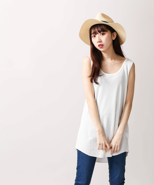 WEGO（ウィゴー）の「WEGO/吸水速乾ワッフルロングタンクトップ（タンクトップ・メンズ・ホワイト/ブラック/杢グレー/ホワイト系その他5・SMALL/MEDIUM/LARGE）」の11枚目の写真