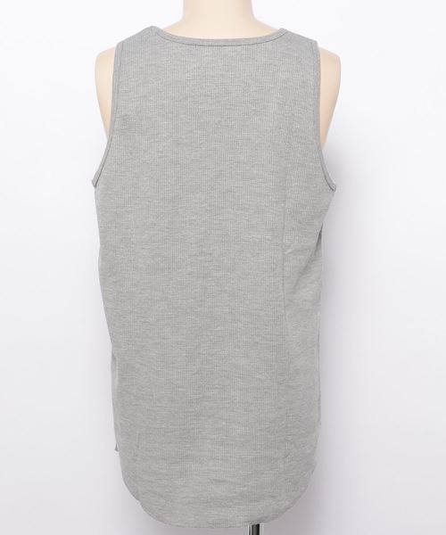 WEGO（ウィゴー）の「WEGO/吸水速乾ワッフルロングタンクトップ（タンクトップ・メンズ・ホワイト/ブラック/杢グレー/ホワイト系その他5・SMALL/MEDIUM/LARGE）」の6枚目の写真