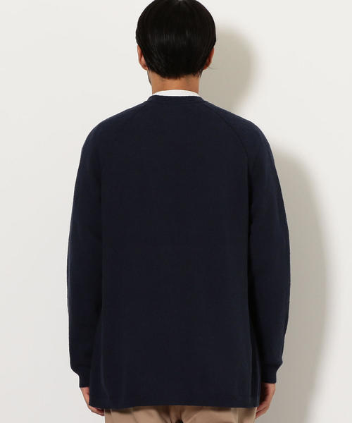 green label relaxing(グリーンレーベルリラクシング)の「SC ミニブークレ イージーカーデイガン ◆(カーディガン/ボレロ・メンズ・ネイビー/オリーブ/オレンジ・S/M/L)」の13枚目の写真