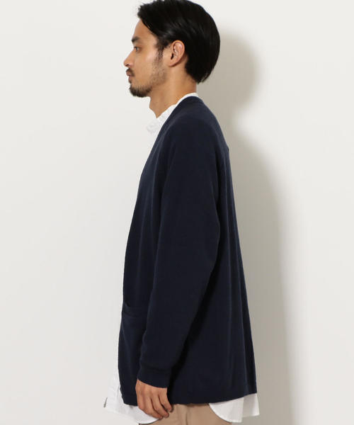 green label relaxing(グリーンレーベルリラクシング)の「SC ミニブークレ イージーカーデイガン ◆(カーディガン/ボレロ・メンズ・ネイビー/オリーブ/オレンジ・S/M/L)」の11枚目の写真