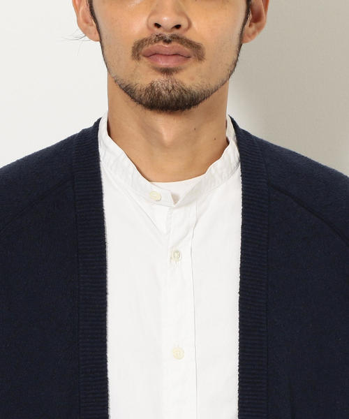 green label relaxing(グリーンレーベルリラクシング)の「SC ミニブークレ イージーカーデイガン ◆(カーディガン/ボレロ・メンズ・ネイビー/オリーブ/オレンジ・S/M/L)」の9枚目の写真