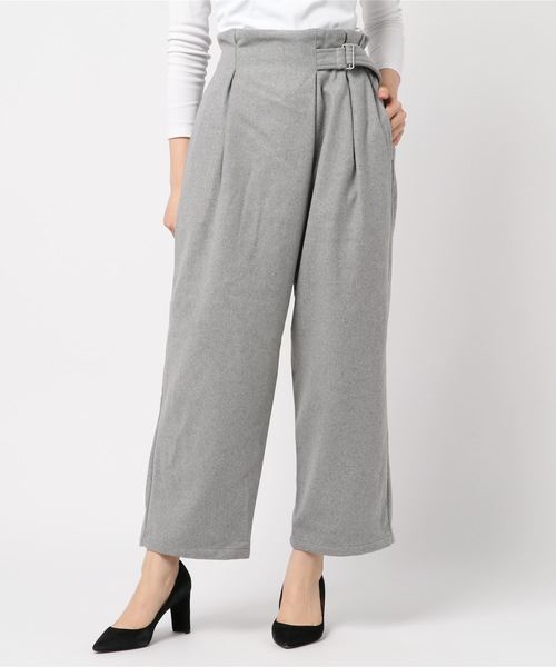 SESTO（セスト）の「アシメラップＤカンベルトワイドパンツ（その他パンツ・レディース・ブラック/ダークパープル/グレイッシュベージュ/ダークオレンジ・M）」の11枚目の写真