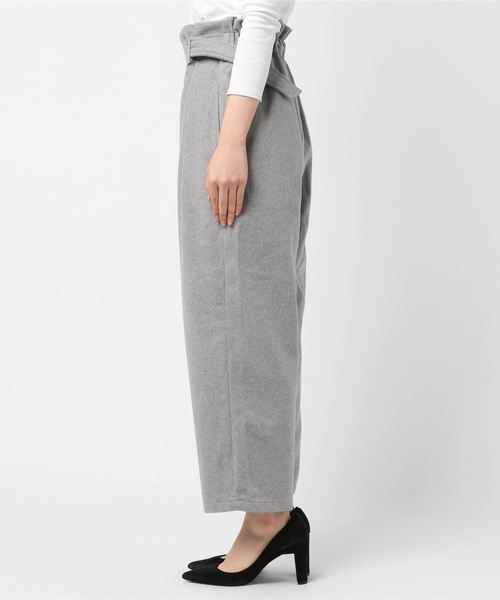 SESTO（セスト）の「アシメラップＤカンベルトワイドパンツ（その他パンツ・レディース・ブラック/ダークパープル/グレイッシュベージュ/ダークオレンジ・M）」の9枚目の写真