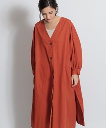 niko and... | [DAILY SERIES]綿ツイル前開きワークワンピコート(ワンピース)