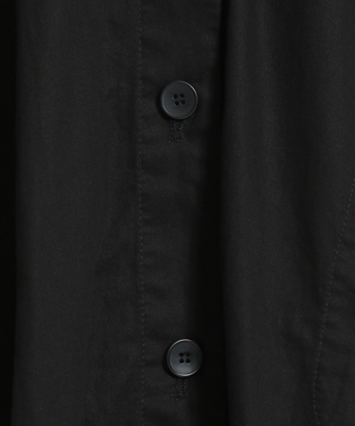 niko and...（ニコアンド）の「[DAILY SERIES]綿ツイル前開きワークワンピコート（ワンピース・レディース・ブラック/ベージュ/オレンジ/グリーン・MEDIUM/LARGE）」の13枚目の写真