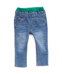 BREEZE | リブ付スキニーデニムパンツ 10分丈(デニムパンツ)