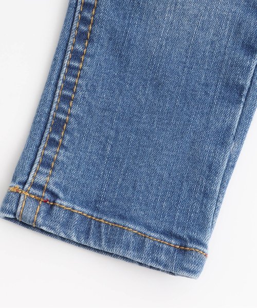 BREEZE（ブリーズ）の「リブ付スキニーデニムパンツ 10分丈（デニムパンツ・キッズ・ブルー/ネイビー・130/140/120/80/100/110/90）」の10枚目の写真