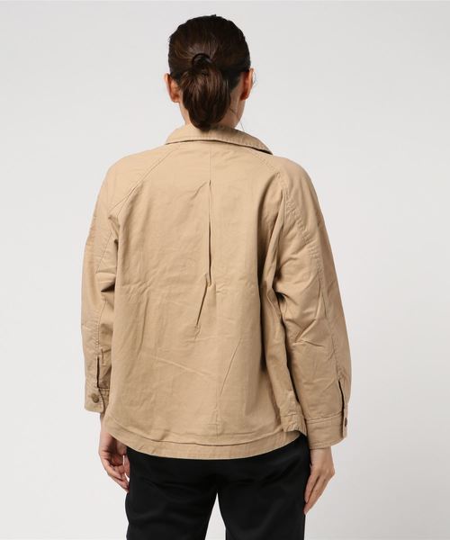 go slow caravan（ゴースローキャラバン）の「NUEVO BLANKA/ヌエヴォ ブランカ　チェック刺繍ショートトレンチ（トレンチコート・レディース・ベージュ/カーキ・FREE）」の4枚目の写真