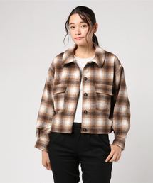 WEGO | WEGO/シャギーチェックジャケット(ブルゾン)