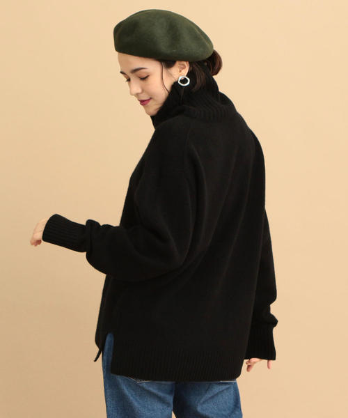 BEAUTY&YOUTH UNITED ARROWS（ビューティーアンドユースユナイテッドアローズ）の「BY∴ ウールカシミヤ ルーズタートルネックニット（ニット/セーター・レディース・パープル/ブラック/オフホワイト/ナチュラル/その他1・FREE）」の18枚目の写真