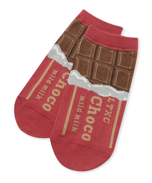 Lovetoxic ラブトキシック の チョコ柄スニーカーソックス ソックス 靴下 Wear