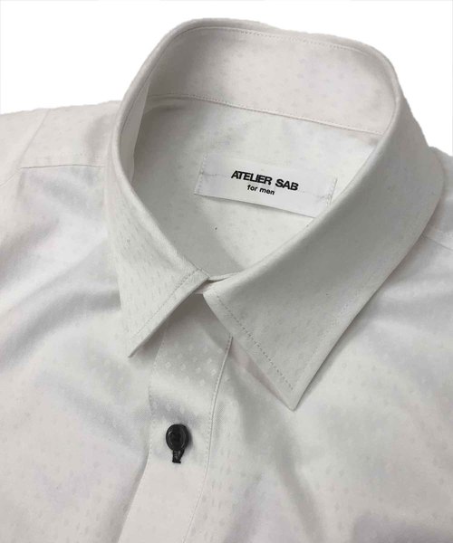 ATELIER SAB for men（アトリエサブフォーメン）の「ドビー ホワイト レギュラーカラー ドレス シャツ（シャツ/ブラウス・メンズ・ホワイト/ホワイト系その他・48/50）」の14枚目の写真