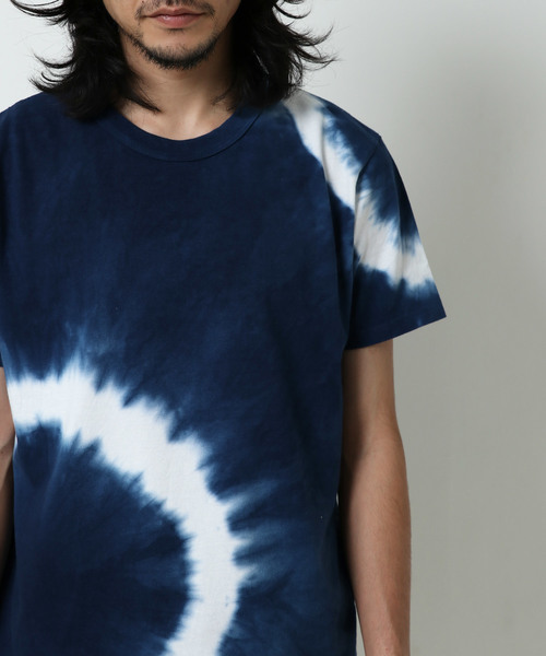 GYPSY&SONS（ジプシーアンドサンズ）の「TYE DYE T【CIRCLE】半袖タイダイTシャツ（Tシャツ/カットソー・メンズ・レッド/ゴールド/ブルー・SMALL/MEDIUM/LARGE）」の6枚目の写真