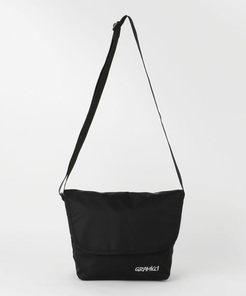 Gramicci(グラミチ)の「Gramicci(グラミチ)別注ナイロンショルダーバッグ(ショルダーバッグ・メンズ・ブラック/ターコイズブルー・FREE)」の5枚目の写真