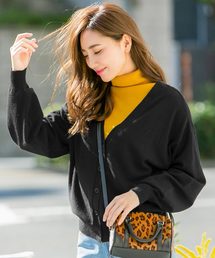 前後で着られる2wayバルーンスリーブカーディガン＊レディース/プルオーバー/トップス[C3570]神戸レタス