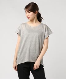 【NOTSHY】ハトメデザインリネンTシャツ
