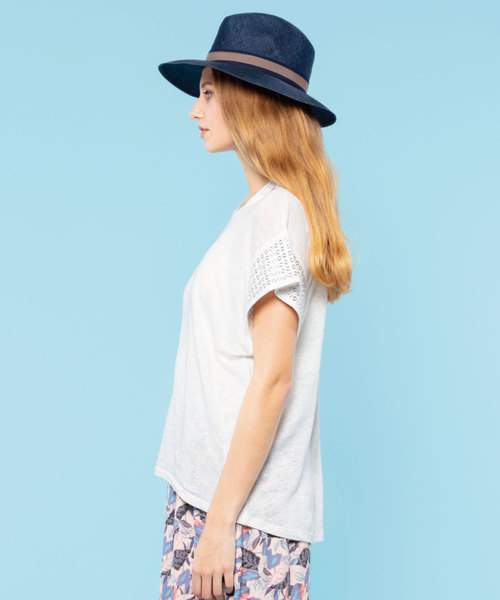 JETSET SOLO PLUS (ジェットセットソロプラス)の「【NOTSHY】ハトメデザインリネンTシャツ(Tシャツ/カットソー・レディース・ホワイト/グレー/ブラック・36)」の5枚目の写真