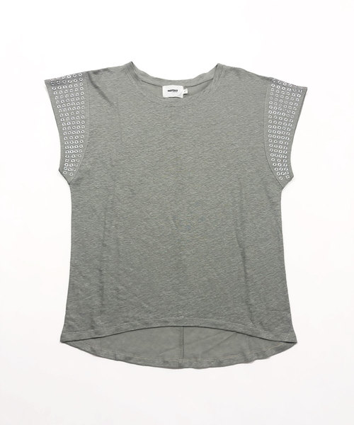 JETSET SOLO PLUS (ジェットセットソロプラス)の「【NOTSHY】ハトメデザインリネンTシャツ(Tシャツ/カットソー・レディース・ホワイト/グレー/ブラック・36)」の9枚目の写真