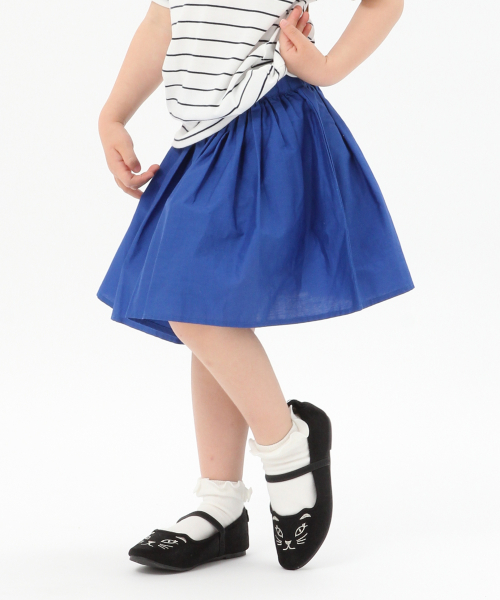 GLOBAL WORK（グローバルワーク）の「【キッズ】ギャザースカート(無地)/816887（スカート・キッズ・ブルー/グリーン/ライトピンク/パープル系その他5/イエロー/ブラック/オレンジ/ライトブルー/ベージュ/カーキ・X-LARGE/LARGE/SMALL/XX-LARGE/MEDIUM）」の7枚目の写真