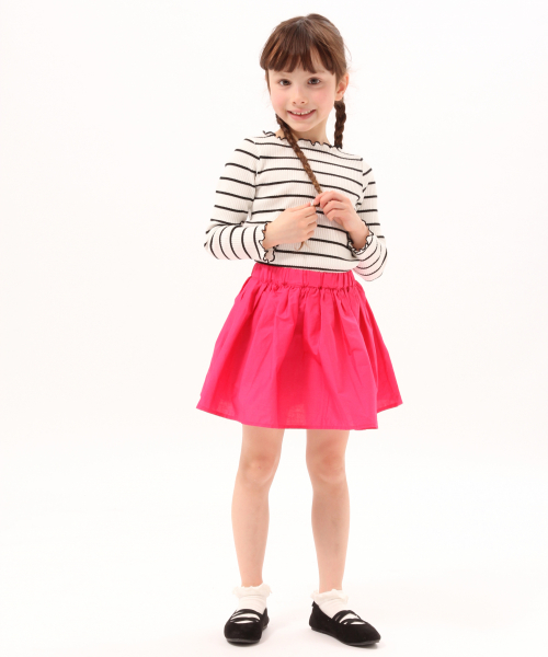 GLOBAL WORK（グローバルワーク）の「【キッズ】ギャザースカート(無地)/816887（スカート・キッズ・ブルー/グリーン/ライトピンク/パープル系その他5/イエロー/ブラック/オレンジ/ライトブルー/ベージュ/カーキ・X-LARGE/LARGE/SMALL/XX-LARGE/MEDIUM）」の19枚目の写真