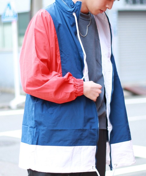 WESTSEA（ウエストシー）の「切替 ロング丈ナイロントラックジャケット（ナイロンジャケット・メンズ・ブラック/パープル/ネイビー・M/L）」の13枚目の写真