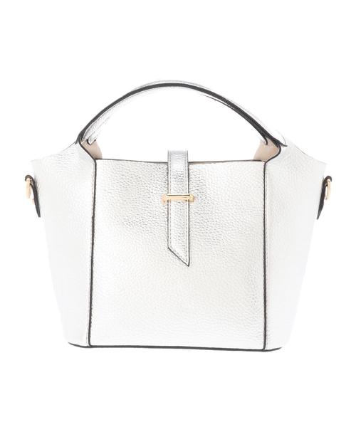 YECCA VECCA（イェッカヴェッカ）の「3wayミニバッグ（ショルダーバッグ・レディース・シルバー/イエロー/アイボリー/ラベンダー/パイソン・FREE）」の8枚目の写真