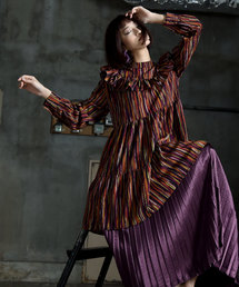 amorous insense | カラーストライプチュニックワンピース(シャツ/ブラウス)