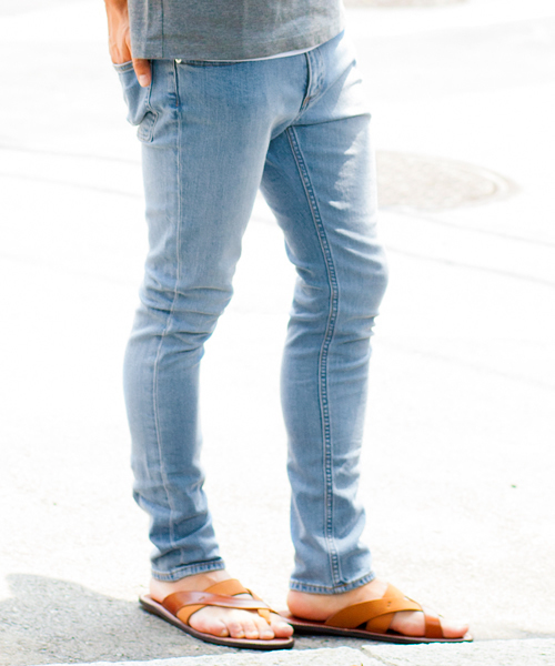 BEAUTY&YOUTH UNITED ARROWS（ビューティーアンドユースユナイテッドアローズ）の「BY ∴ シェービング ストレッチ/デニム スキニー 5P パンツ◆（デニムパンツ・メンズ・グレー/ネイビー/ライトブルー・X-LARGE/LARGE/SMALL/MEDIUM）」の3枚目の写真