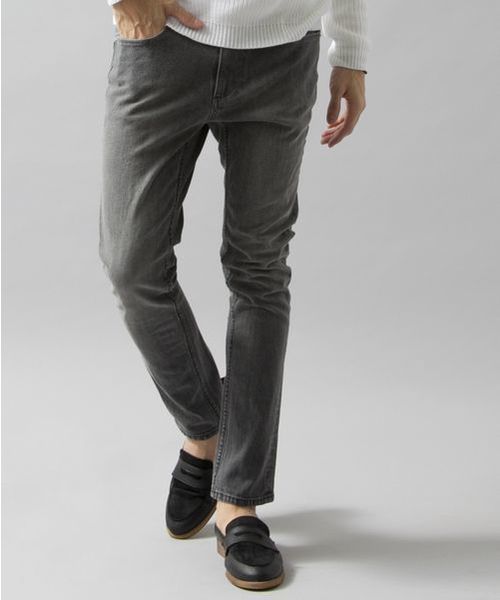 BEAUTY&YOUTH UNITED ARROWS（ビューティーアンドユースユナイテッドアローズ）の「BY ∴ シェービング ストレッチ/デニム スキニー 5P パンツ◆（デニムパンツ・メンズ・グレー/ネイビー/ライトブルー・X-LARGE/LARGE/SMALL/MEDIUM）」の8枚目の写真