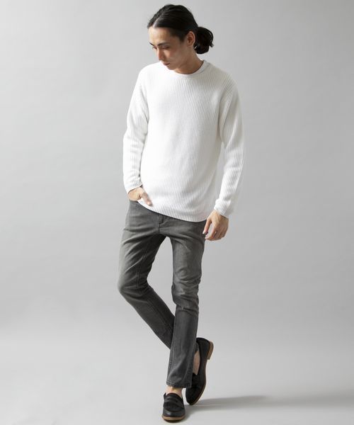 BEAUTY&YOUTH UNITED ARROWS（ビューティーアンドユースユナイテッドアローズ）の「BY ∴ シェービング ストレッチ/デニム スキニー 5P パンツ◆（デニムパンツ・メンズ・グレー/ネイビー/ライトブルー・X-LARGE/LARGE/SMALL/MEDIUM）」の4枚目の写真