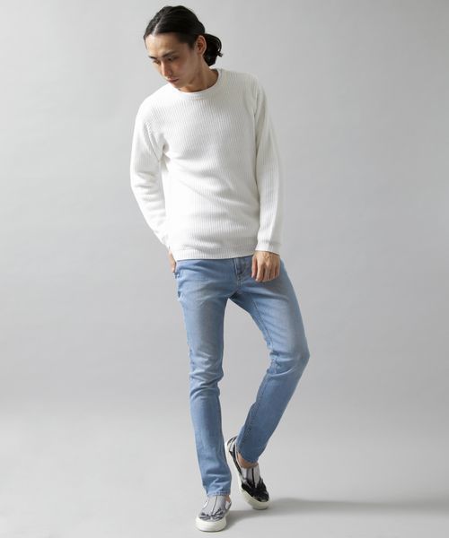 BEAUTY&YOUTH UNITED ARROWS（ビューティーアンドユースユナイテッドアローズ）の「BY ∴ シェービング ストレッチ/デニム スキニー 5P パンツ◆（デニムパンツ・メンズ・グレー/ネイビー/ライトブルー・X-LARGE/LARGE/SMALL/MEDIUM）」の5枚目の写真