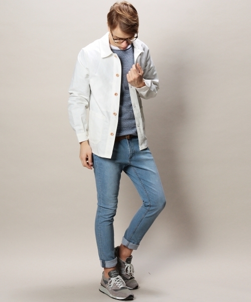 BEAUTY&YOUTH UNITED ARROWS（ビューティーアンドユースユナイテッドアローズ）の「BY ∴ シェービング ストレッチ/デニム スキニー 5P パンツ◆（デニムパンツ・メンズ・グレー/ネイビー/ライトブルー・X-LARGE/LARGE/SMALL/MEDIUM）」の16枚目の写真