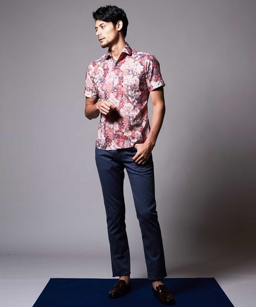 MICHEL KLEIN HOMME (ミッシェルクランオム)の「シャツ(リバティ)(シャツ/ブラウス・メンズ・ピンク/ネイビー・MEDIUM/LARGE/X-LARGE/48/46)」の18枚目の写真
