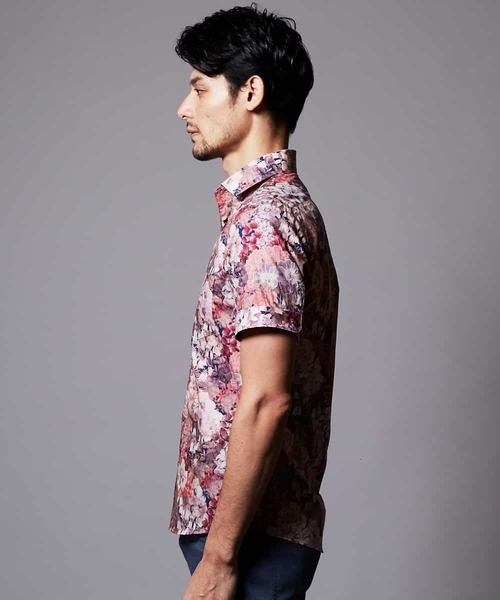 MICHEL KLEIN HOMME (ミッシェルクランオム)の「シャツ(リバティ)(シャツ/ブラウス・メンズ・ピンク/ネイビー・MEDIUM/LARGE/X-LARGE/48/46)」の17枚目の写真