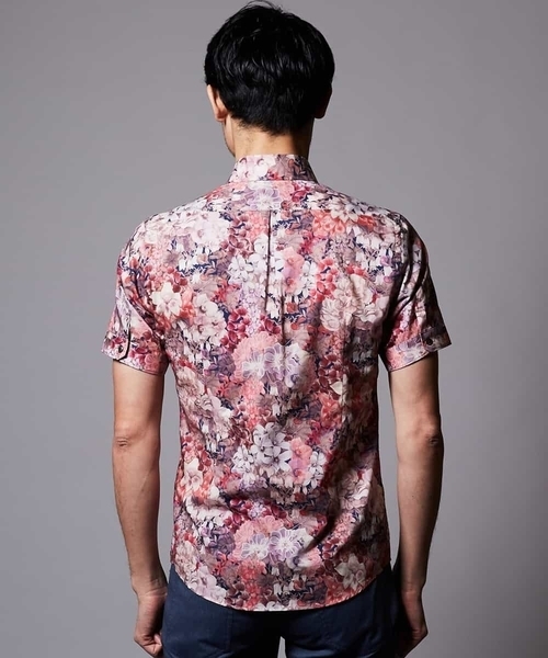 MICHEL KLEIN HOMME (ミッシェルクランオム)の「シャツ(リバティ)(シャツ/ブラウス・メンズ・ピンク/ネイビー・MEDIUM/LARGE/X-LARGE/48/46)」の16枚目の写真