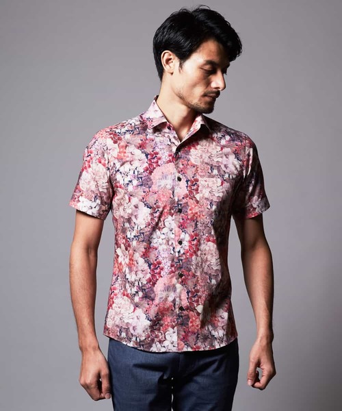 MICHEL KLEIN HOMME (ミッシェルクランオム)の「シャツ(リバティ)(シャツ/ブラウス・メンズ・ピンク/ネイビー・MEDIUM/LARGE/X-LARGE/48/46)」の21枚目の写真