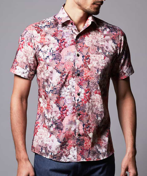MICHEL KLEIN HOMME (ミッシェルクランオム)の「シャツ(リバティ)(シャツ/ブラウス・メンズ・ピンク/ネイビー・MEDIUM/LARGE/X-LARGE/48/46)」の20枚目の写真