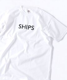 SHIPS | SU:【一部WEB限定カラー】SHIPSロゴ エンブロイダリー Ｔシャツ(Tシャツ/カットソー)