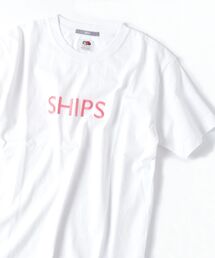 SHIPS | SU:【一部WEB限定カラー】SHIPSロゴ エンブロイダリー Ｔシャツ ■(Tシャツ/カットソー)