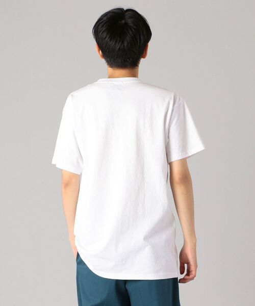 SHIPS（シップス）の「SC:【一部WEB限定カラー】SHIPSロゴ エンブロイダリー Ｔシャツ（Tシャツ/カットソー・メンズ・ライトホワイト/ブラウン/ベージュ/ネイビー/ホワイト系その他/ホワイト/イエロー/ストーン/ライトグリーン/ラベンダー・S/M/L/XL/XXL）」の21枚目の写真