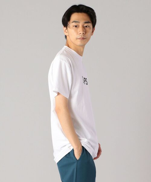 SHIPS（シップス）の「SC:【一部WEB限定カラー】SHIPSロゴ エンブロイダリー Ｔシャツ（Tシャツ/カットソー・メンズ・ライトホワイト/ブラウン/ベージュ/ネイビー/ホワイト系その他/ホワイト/イエロー/ストーン/ライトグリーン/ラベンダー・S/M/L/XL/XXL）」の14枚目の写真