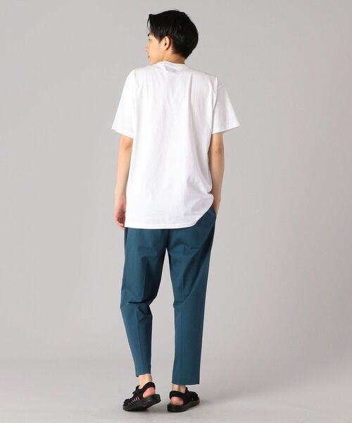 SHIPS（シップス）の「SC:【一部WEB限定カラー】SHIPSロゴ エンブロイダリー Ｔシャツ（Tシャツ/カットソー・メンズ・ライトホワイト/ブラウン/ベージュ/ネイビー/ホワイト系その他/ホワイト/イエロー/ストーン/ライトグリーン/ラベンダー・S/M/L/XL/XXL）」の16枚目の写真