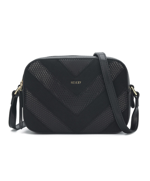 RESEXXY（リゼクシー）の「【RESEXXY/リゼクシー】　Vカットパイソン柄ハンドショルダー（ショルダーバッグ・レディース・グレー/ブラック/ベージュ/ワイン・FREE）」の12枚目の写真