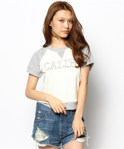 Ray BEAMS（レイビームス）の「○Ray BEAMS / パイルロゴ ラグランプルオーバー（Tシャツ/カットソー・レディース・オフホワイト/シルバー・ONE SIZE）」の10枚目の写真