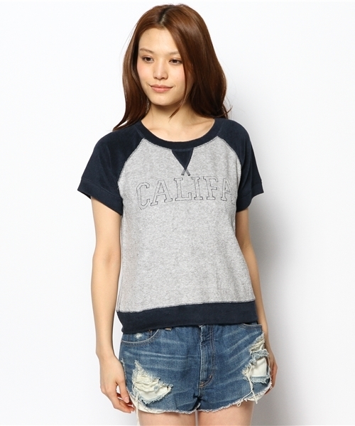 Ray BEAMS（レイビームス）の「○Ray BEAMS / パイルロゴ ラグランプルオーバー（Tシャツ/カットソー・レディース・オフホワイト/シルバー・ONE SIZE）」の3枚目の写真