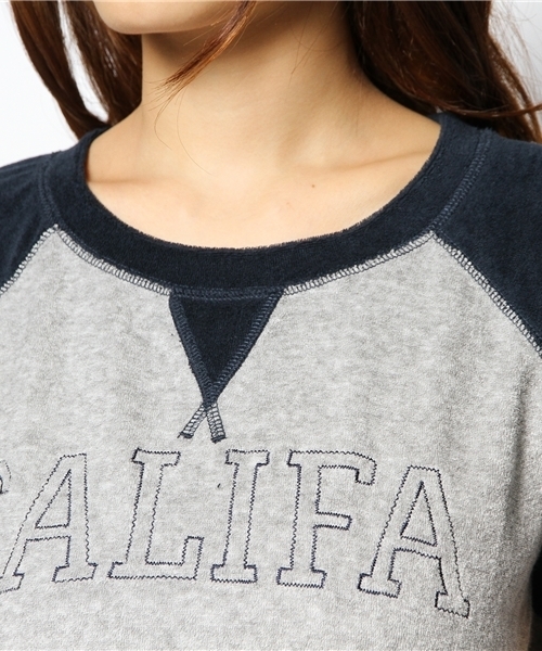 Ray BEAMS（レイビームス）の「○Ray BEAMS / パイルロゴ ラグランプルオーバー（Tシャツ/カットソー・レディース・オフホワイト/シルバー・ONE SIZE）」の6枚目の写真