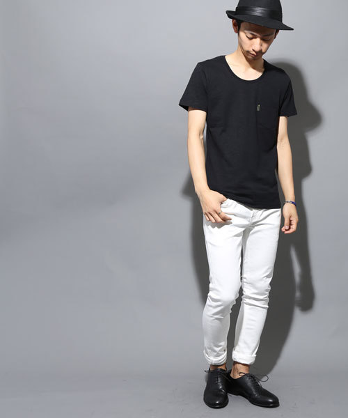 AKM Contemporary（エイケイエムコンテンポラリー）の「【AKM Contemporary】クルーネックスラブポケTEE（Tシャツ/カットソー・メンズ・ネイビー/ブラック/グレー/ホワイト・SMALL/MEDIUM/LARGE）」の10枚目の写真