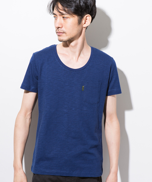 AKM Contemporary（エイケイエムコンテンポラリー）の「【AKM Contemporary】クルーネックスラブポケTEE（Tシャツ/カットソー・メンズ・ネイビー/ブラック/グレー/ホワイト・SMALL/MEDIUM/LARGE）」の15枚目の写真